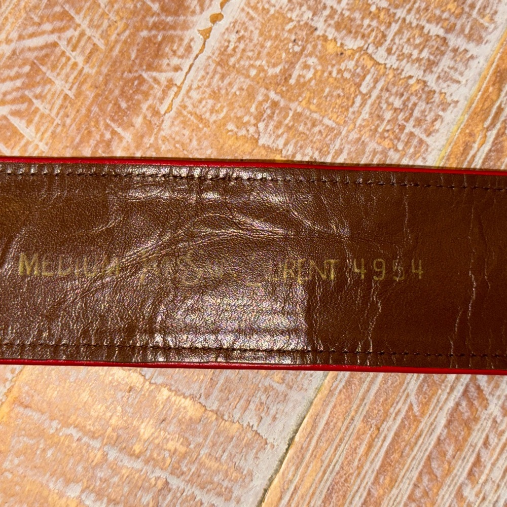 Vintage YSL Leather belt size medium - Picture 6 of 11